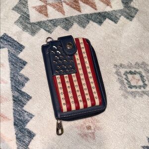American Flag Wallet with Studs Montana west